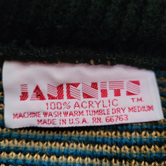 VTG Jamenits Womens Size Medium Acrylic Knitted Southwestern Aztec Sweater - Picture 6 of 6